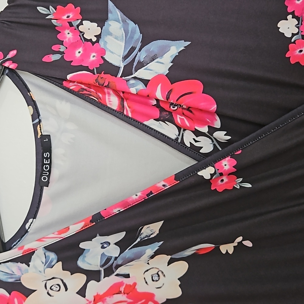 Ouges Women's Floral Dress, Full Length With Side… - image 4